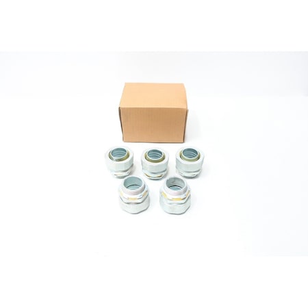 Crouse-Hinds Conduit Fitting Connector, 1-1/4 in, Liquid-Tight, Malleable Iron LT125